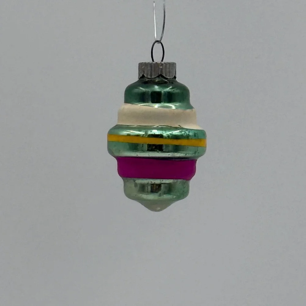 Vintage Shiny Brite West Germany Mercury Glass Christmas Ornament Beehive - Picture 1 of 5